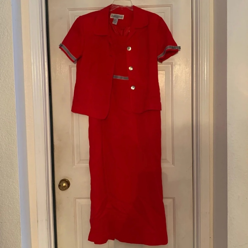 Women’s red dress